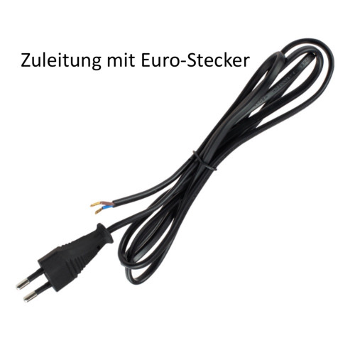 2er Set / Flache LED Einbauspots Lina / 12Volt / 3W / LED Trafo / 230V Netzkabel für schaltbare Steckdosen