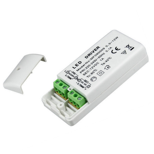 2er Set Flache LED Möbel Einbauspots Milena 12V - 3W - mit Dimmer und Fernbedienung