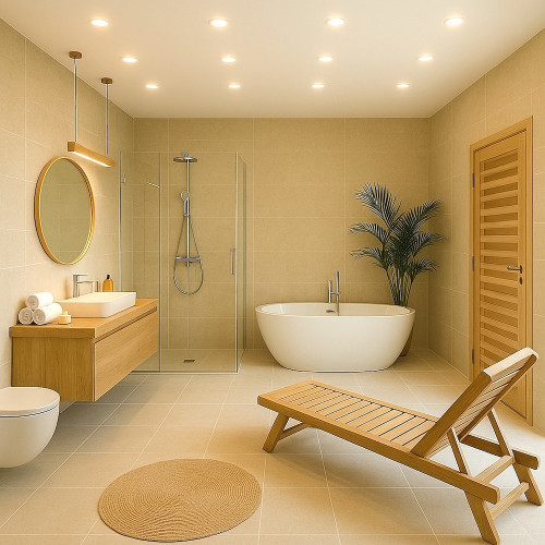 3er Set = 12Volt Bad Einbaustrahler Marina | IP44 | 5W | MCOB LED | inklusive LED Trafo