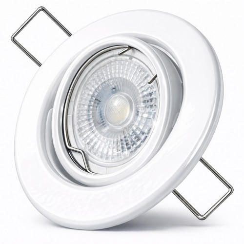 4er LED Einbaustrahler „Tomas“ – 12V, 3W, schwenkbar, GU5.3 MR16, inkl. AMP-System & Trafo