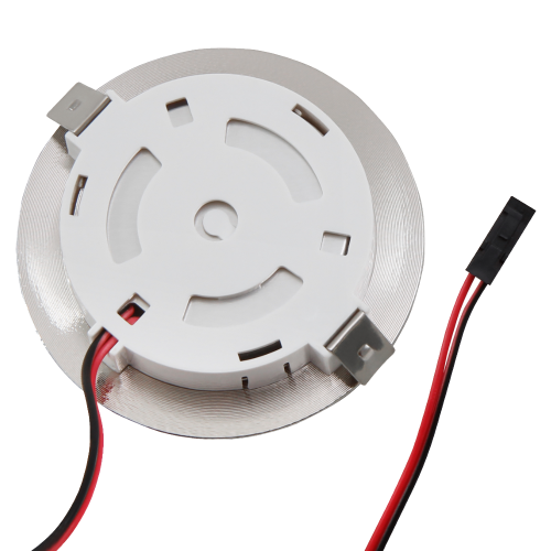 5 Stück Flache LED Möbel-Einbaustrahler Mila 12V - 2,4W - LED Trafo - 230V Zuleitung mit Schnurschalter