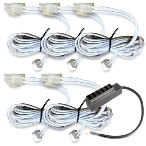 5er Set = 12Volt Bad Einbaustrahler Marina | IP44 | 5W | MCOB LED | inklusive LED Trafo 30Watt