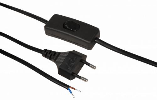 5er Set | Flache LED Möbel Einbauspots New Lina | 12V | 2W | LED Trafo | 230V Zuleitung mit Schnurschalter