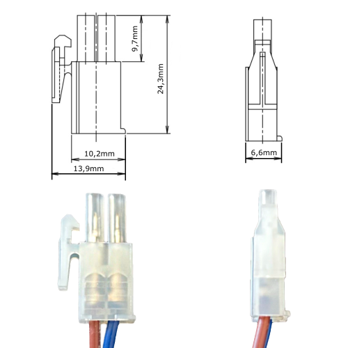 5er Set Flache LED-Möbel-Einbauspots New Lina, IP44, 12V, 2W, inklusive Plug & Play Trafo