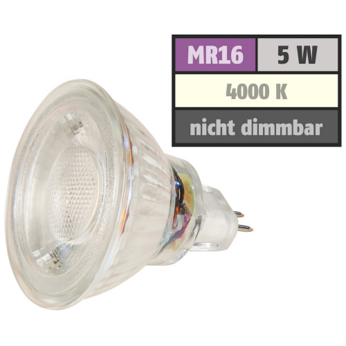 5W LED Bad Einbaustrahler Marin | 12V | IP44 | Eckig | Klares Schutzglas | Ohne Transformator
