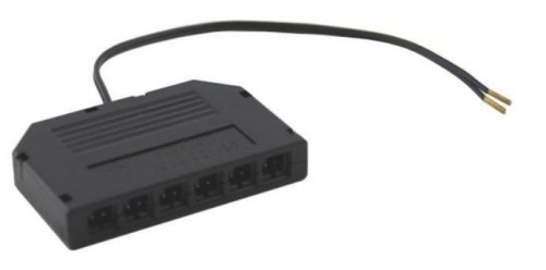 6er Set / Flache LED Einbauspots Lina / 12Volt / 3W / Kabelbaum / Stecker/ Verteilerleiste / LED Trafo / 230V Zuleitung