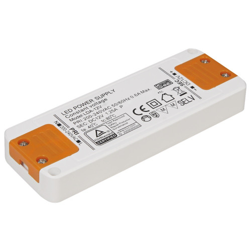 6er Set / Flache LED Einbauspots Lina / 12Volt / 3W / Kabelbaum / Stecker/ Verteilerleiste / LED Trafo / Einbautiefe nur 12mm