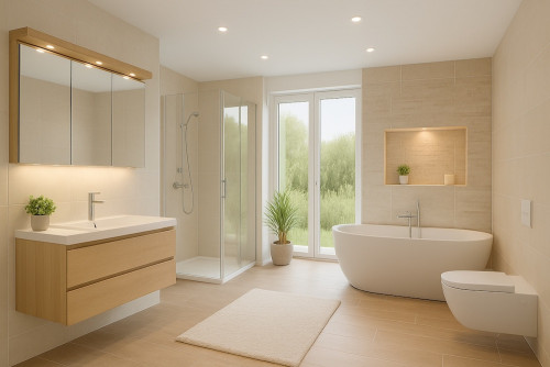 6er Set | Flache LED Möbel Einbauspots New Lina | 12V | 2W | LED Trafo | 230V Zuleitung mit Schnurschalter