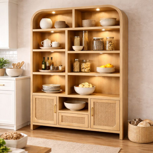 7er Set | Flache LED Möbel Einbauspots New Lina | 12V | 2W | LED Trafos | 72mm