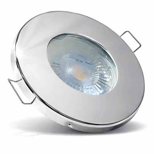 7W LED Bad Einbauleuchte 230V / Dimmbar / IP65 / 550Lumen / Warmweiss