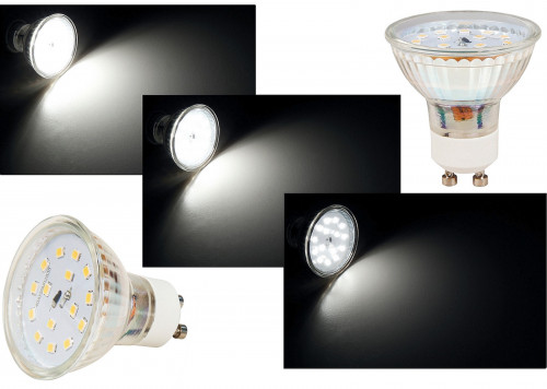 SMD LED Einbaustrahler Sandy / 3 - Stufen Dimmbar per Lichtschalter / 230Volt / 5W / Aluminium