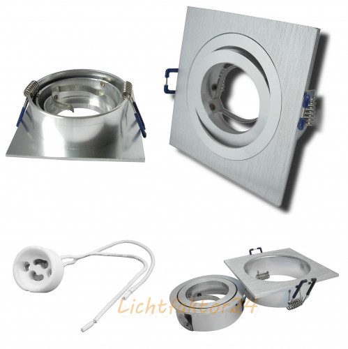 SMD LED Einbaustrahler Mia / 3 - Stufen Dimmbar per Lichtschalter / 230Volt / 5W / Aluminium
