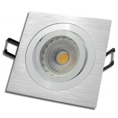 Einbaustrahler Linus / LED Leuchtmittel 230V / 3Watt / 250Lumen / Aluminium / Silber