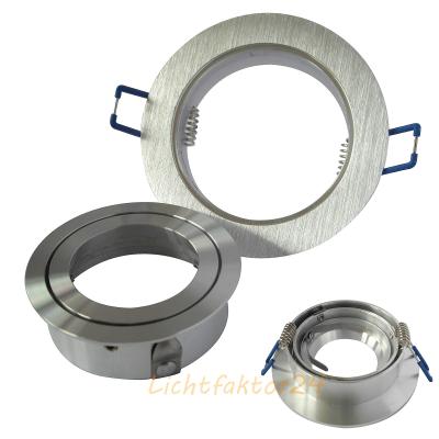 Einbaustrahler Leonie / LED Leuchtmittel 230V / 7Watt / 500Lumen / Aluminium / Silber