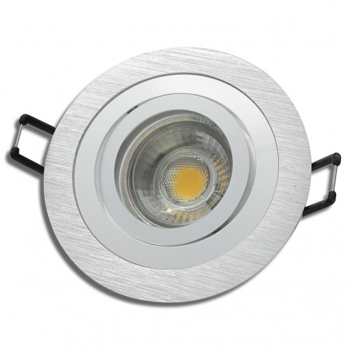 Einbaustrahler Leonie / LED Leuchtmittel 230V / 3Watt / 250Lumen / Aluminium / Silber