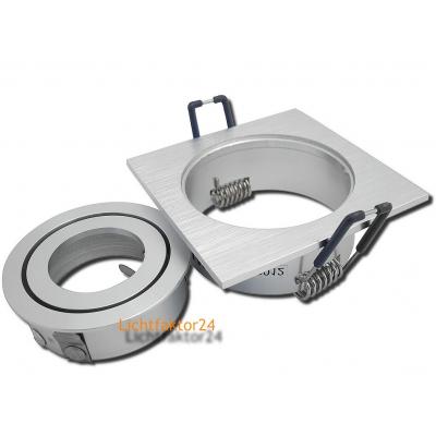 Einbaustrahler Linus / LED Leuchtmittel 230V / 5Watt / 400Lumen / Aluminium / Silber