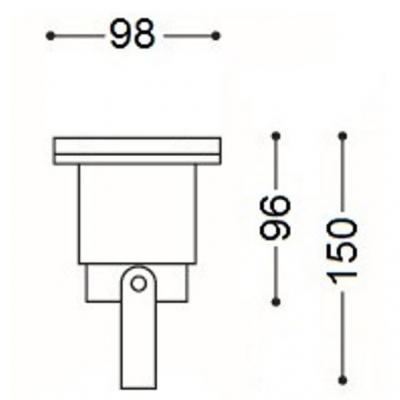 Bodeneinbaustrahler / Aufbaustrahler / SMD LED / 230Volt / IP65 / 3W