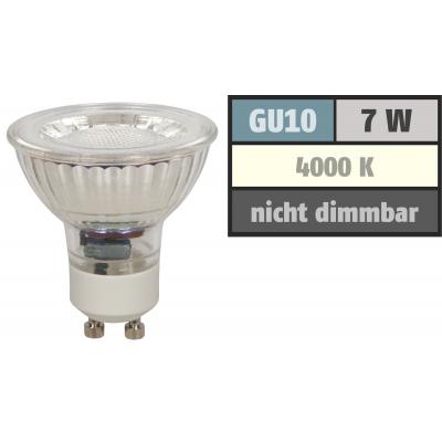 7Watt / MCOB LED Leuchtmittel Gu10 / 550Lumen / NEUTRALWEISS / 4000k