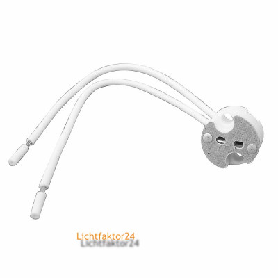 25 x Leuchtmittelfassung 12Volt. Passend für G4 - G5.3 - G6.35 - GX5.3 - GY5.3 Halogen oder LED Leuchtmittel