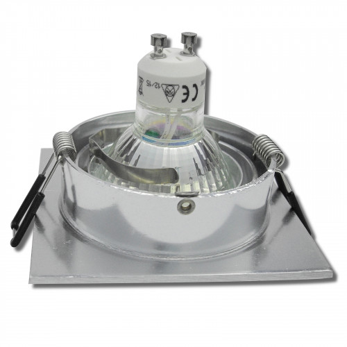 SMD LED Einbaustrahler / 230Volt / 3Watt / Aluminium / Drehbar / Eckig