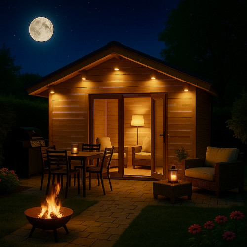 9Watt - IP65 LED Boden Einbaustrahler | Aufbaustrahler | 230Volt | Schwarz