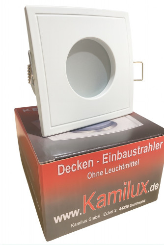 AQUA SQUARE IP65 Einbaustrahler – Rostfrei, 82×82 mm, GU10 & MR16