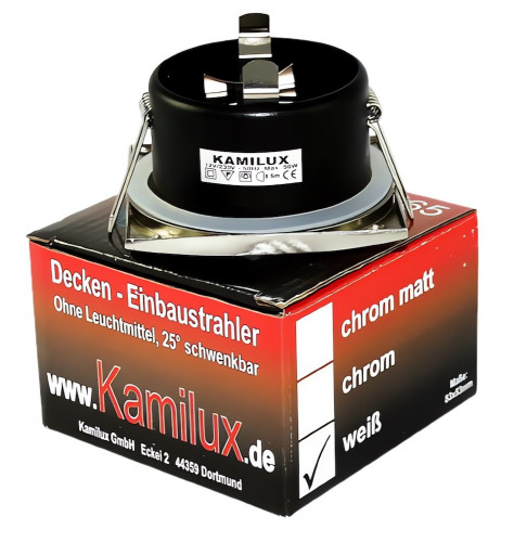 AQUA SQUARE IP65 Einbaustrahler – Rostfrei, 82×82 mm, GU10 & MR16