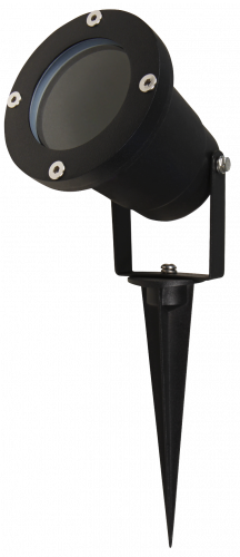 Außenstrahler Pia 3in1 GU10 230V IP65 Erdspieß Einbau Aufbau Ø90mm