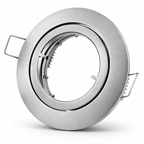 Decken Einbaufassung Timo 12V und 230V, OHNE Leuchtmittel, Schwenkbar