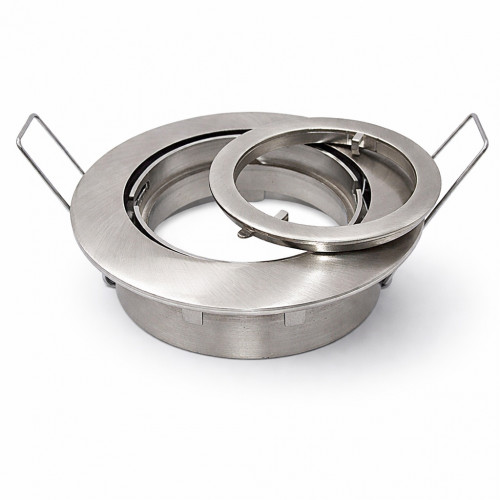 Decken Einbaufassung Timo 12V und 230V, OHNE Leuchtmittel, Schwenkbar