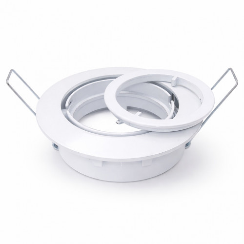 Decken Einbaufassung Timo 12V und 230V, OHNE Leuchtmittel, Schwenkbar