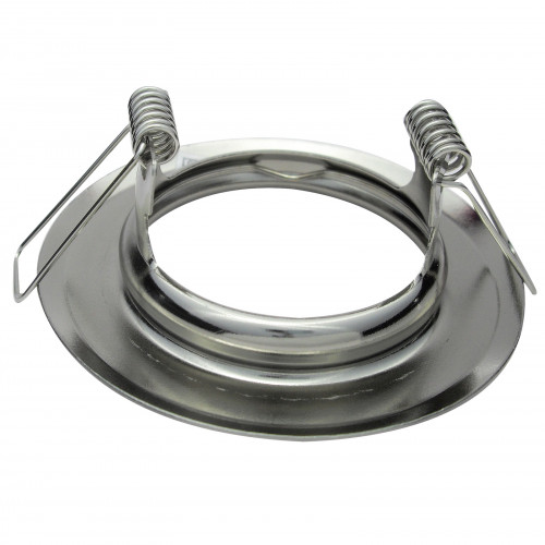 Einbaufassung für LED Spot GU10 MR16 Modul rund Edelstahl Optik 80mm