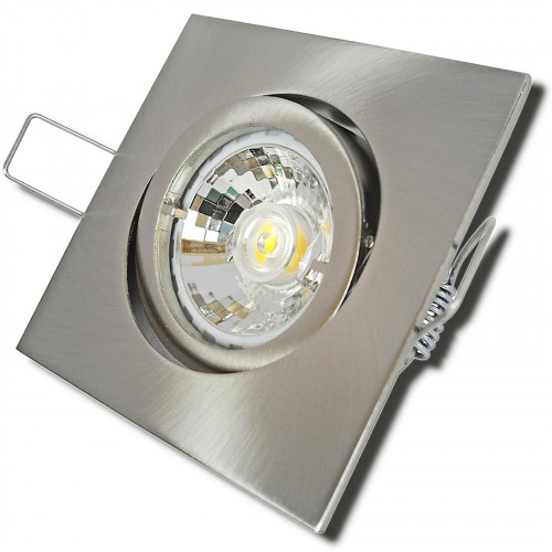 Einbauleuchte Dario / 230V / MCOB LED / 7Watt / DIMMBAR / Aluminium / Gu10 / Schwenkbar