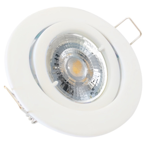 Einbauleuchte Timo / 230V / MCOB LED / 7Watt / DIMMBAR / Aluminium / Gu10 / Schwenkbar