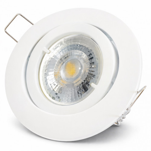 Einbauleuchte Timo / 230V / MCOB LED / 7Watt / DIMMBAR / Aluminium / Gu10 / Schwenkbar