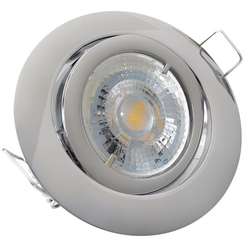 Einbauleuchte Timo / 230V / MCOB LED / 7Watt / DIMMBAR / Aluminium / Gu10 / Schwenkbar