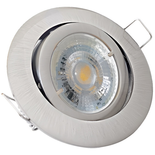Einbauleuchte Timo / 230V / MCOB LED / 7Watt / DIMMBAR / Aluminium / Gu10 / Schwenkbar