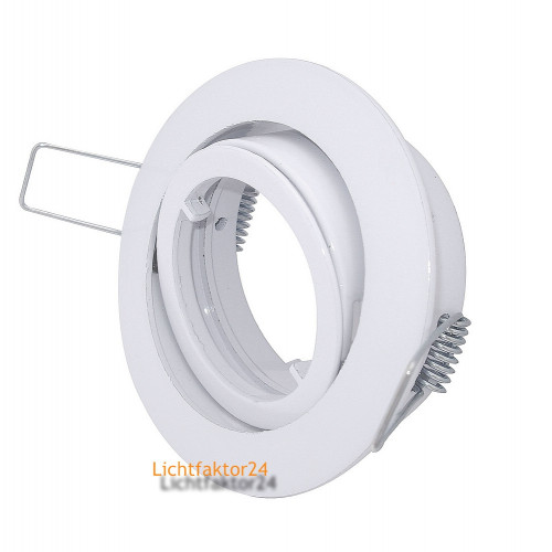 Einbaurahmen Weiß – GU10/MR16 Fassung – 12V/230V