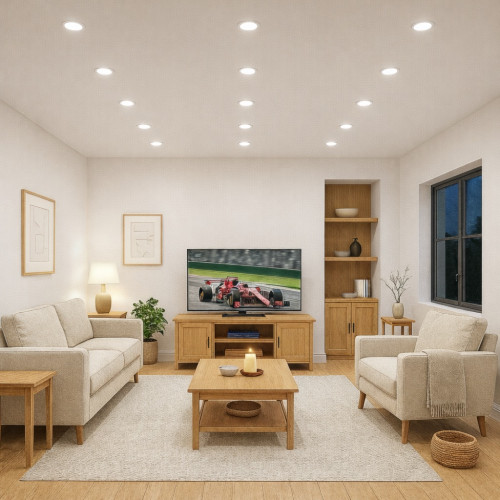 Einbaustrahler Tomas / LED Leuchtmittel 230Volt / 3Watt / 45° Schwenkbar