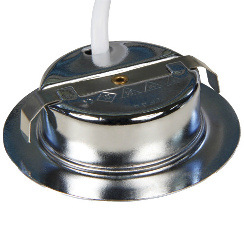 Flache IP44 LED Möbel Einbauspots New Lina 12V - 2W - Chrom - 72mm