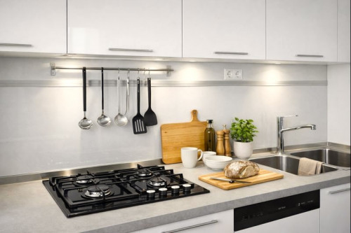 Flache IP44 LED Möbel Einbauspots New Lina 12V - 2W - Chrom - 72mm