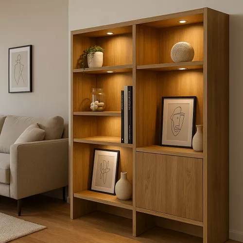 Flache IP44 LED Möbel Einbauspots New Lina 12V - 2W - Silber - 72mm