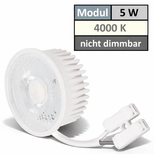 Flacher COB LED Modul Einbaustrahler Dario - 230Volt - 5Watt - ET=35mm