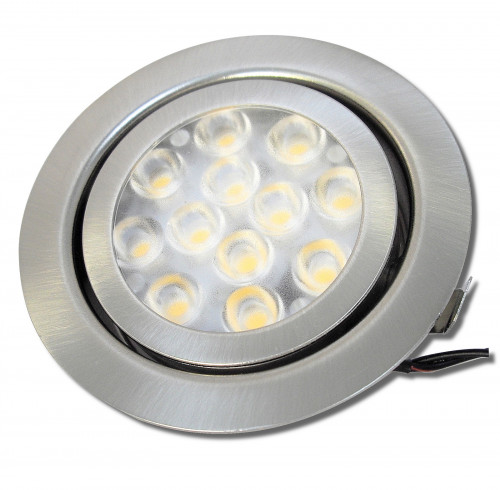 Flacher LED Einbaustrahler Alina 12V - 3W - Bohrloch 64 - 68mm