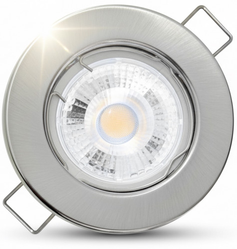 Flacher MCOB LED Einbaustrahler Tom | 230V | 5W | ET=30mm