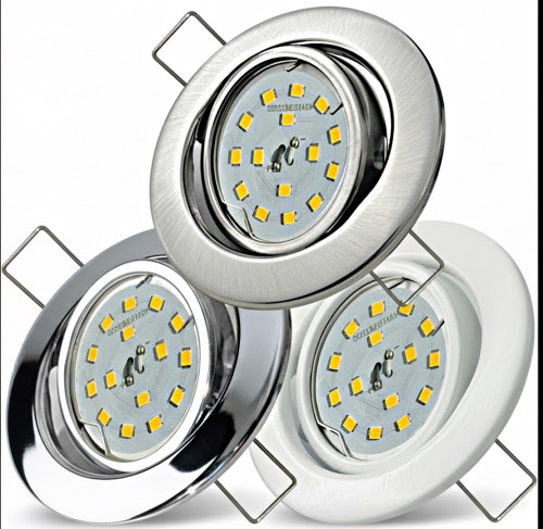 Flacher SMD LED Einbaustrahler Tomas | 230V | 7W | STEP DIMMBAR | ET=30mm