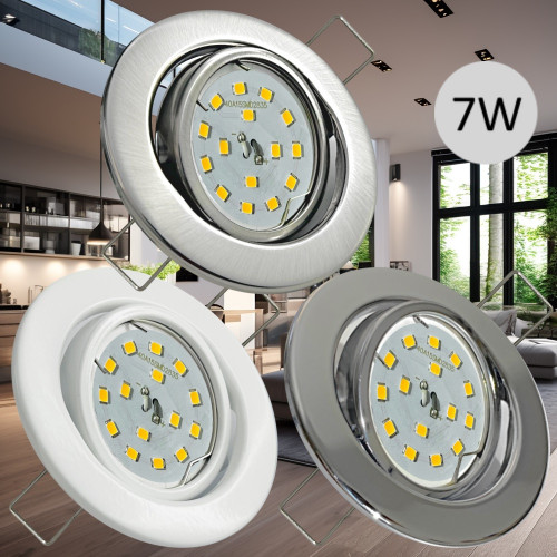 Flacher SMD LED Einbaustrahler Tomas | 230V | 7Watt | ET=30mm