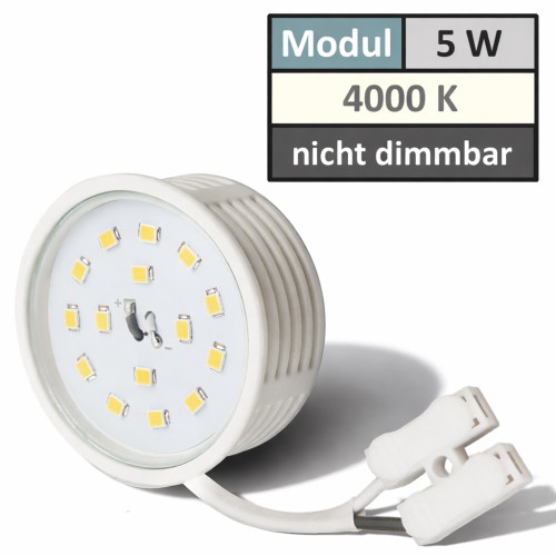 Flacher SMD LED Modul Einbaustrahler Dario - 230Volt - 5Watt - ET=35mm