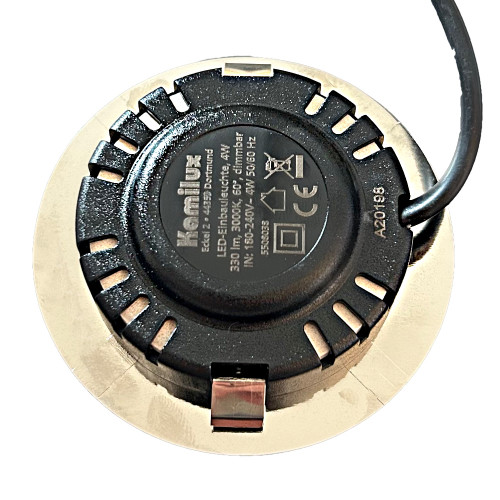 IP44 LED Möbel Einbauleuchte Ella 230V ultra flach 1 x 4W 56-60mm Lochausschnitt