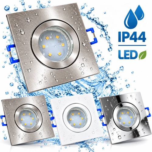 IP44 | SMD LED Einbauleuchten Marin | 7Watt | 230Volt | Quadratisch